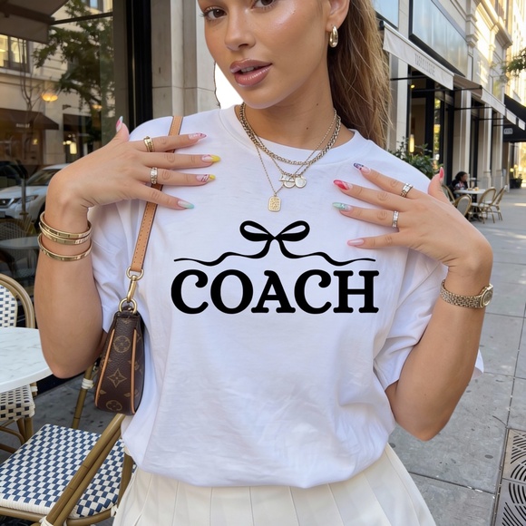 Coach T-shirt Game Day blue, Unisex with old letters XXL-3XL  Cheer sports New - Picture 6 of 11